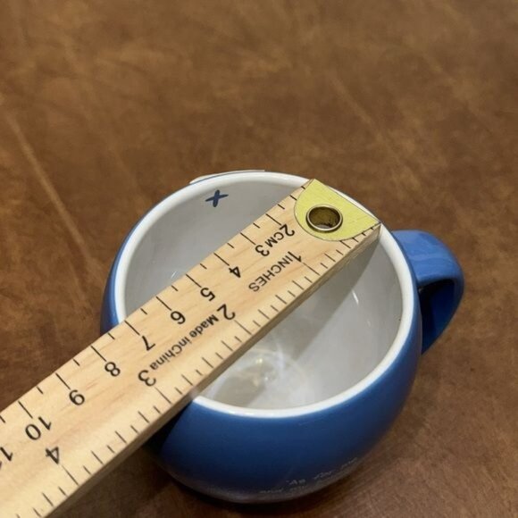 Inspirational Blue Ceramic Mug With Bible Verse Joshua 24:15 By Bob Siemon Desig - Picture 5 of 6